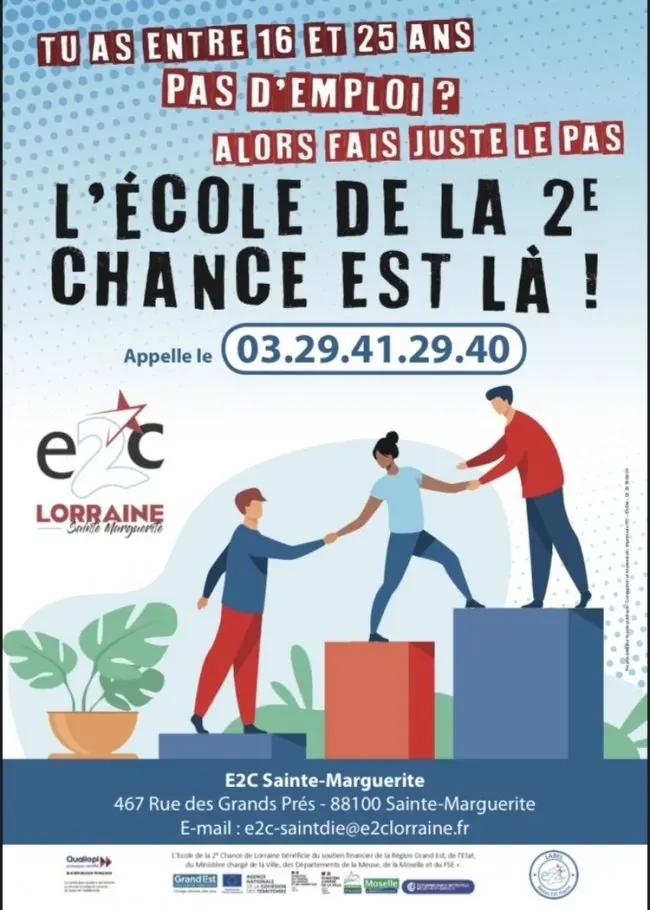 image illustrant l'école de la deuxième chance