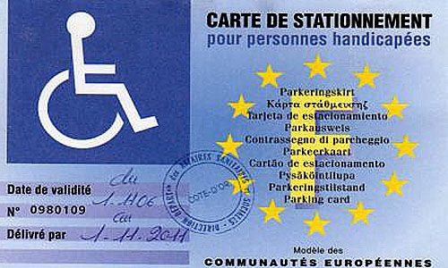 image de la carte de stationnement