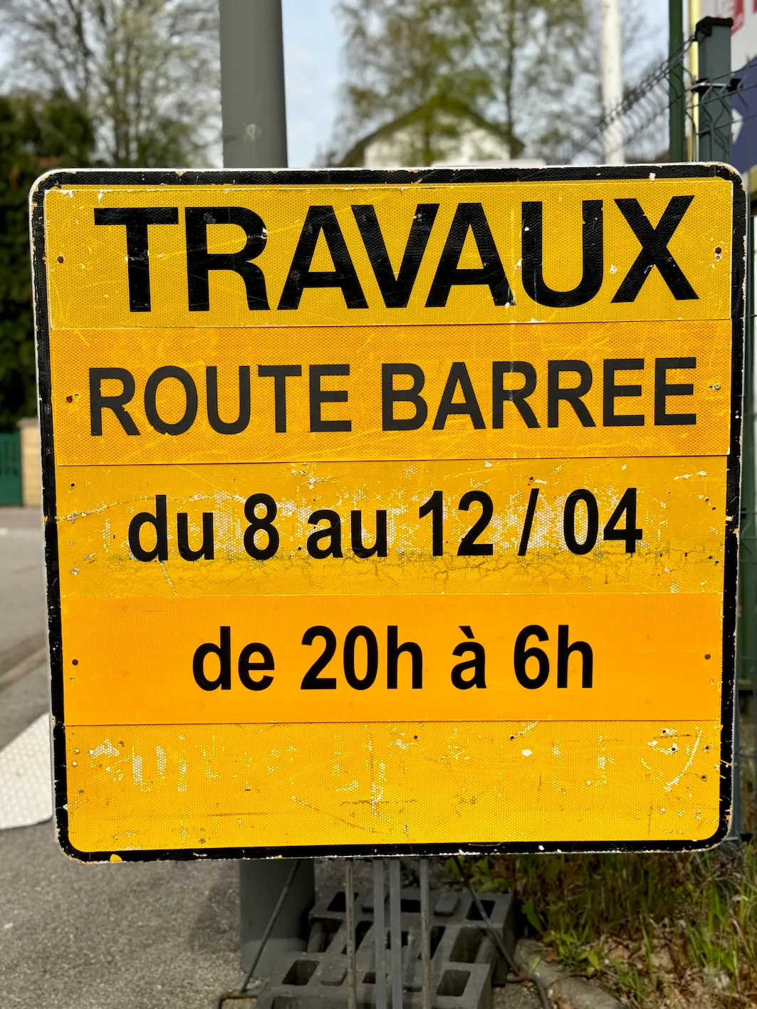 Circulation interdite Du 08 au 12 avril 2024 inclus Rues de Colmar et des Déportés de 20 h à 6h